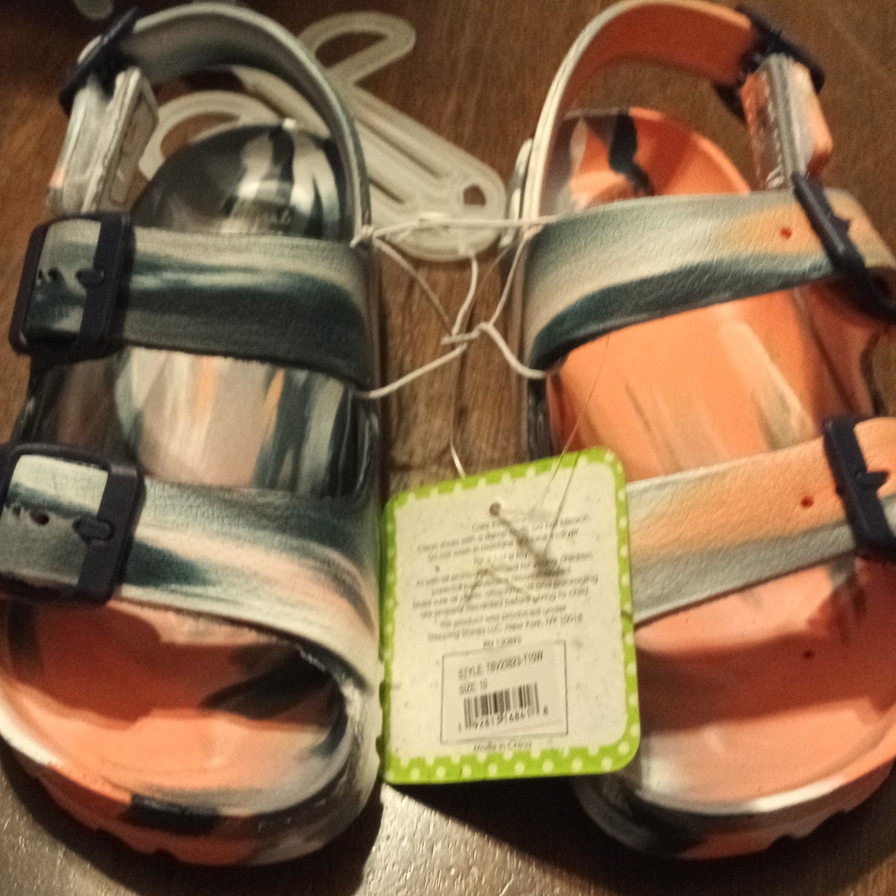 First Step Multi colored sandal Size 10